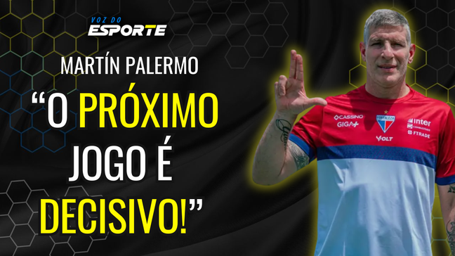 Palermo fala em confiança do Fortaelza e pede foco total na partida contra o São Paulo.mp4