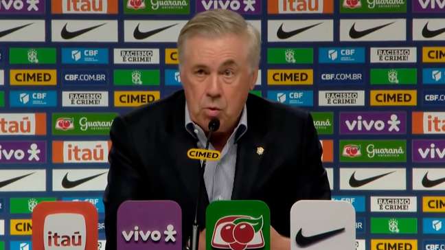 'Acho que muitos desses jogadores estarão na Copa do Mundo', diz Ancelotti sobre penúltima convocação da Seleção