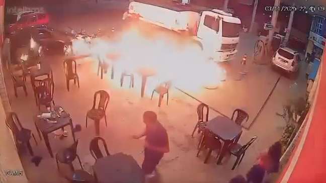 Homem acende cigarro e causa princípio de incêndio em posto de combustíveis no MA