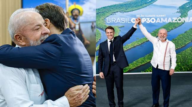 Lula se encontra com Macron em Belém para a Cúpula do Clima