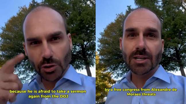 Eduardo Bolsonaro reage após Moraes votar a favor de denúncia da PGR contra ele: ‘Caça às bruxas’
