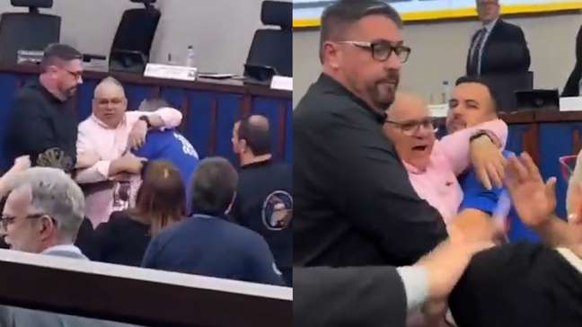 Confusão com gritos e acusação de agressão interrompe sessão na Câmara de Santa Maria