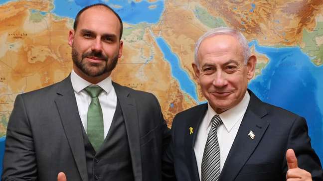 Eduardo Bolsonaro vai a Israel e se encontra com Benjamin Netanyahu: 'Quem abençoar, será abençoado'