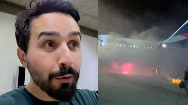 Passageiro que gravou incêndio no aeroporto de Guarulhos comenta incidente: ‘Foi um desespero’