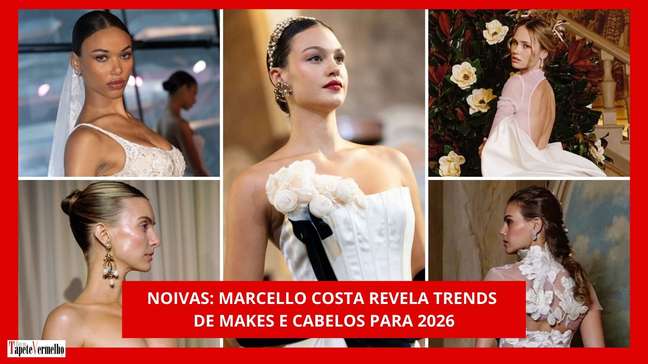 Noivas: veja 6 trends e 12 fotos de make e cabelos para 2026