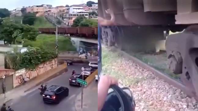 Mulher é atropelada por trem enquanto caminhava sobre trilhos em Belo Horizonte