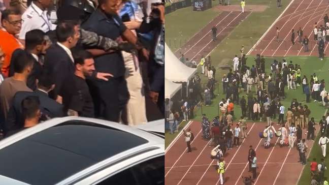 Evento com Messi termina em confusão e arremesso de cadeiras na Índia