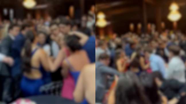 Formatura de ensino médio acaba em briga por letra de música que faz apologia ao estupro