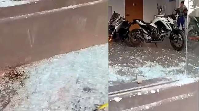 Grupo quebra vidraça de loja e furta três motocicletas em menos de dois minutos em Campo Limpo Paulista (SP)