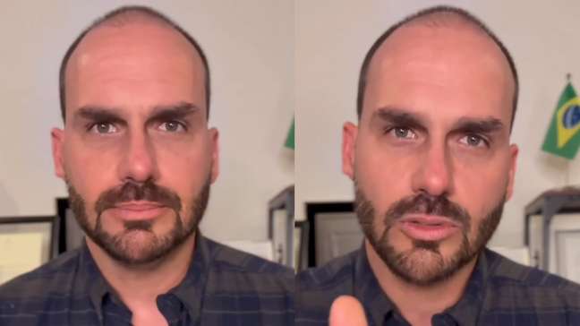Eduardo Bolsonaro se pronuncia pela primeira vez após cassação: ‘Medalha de honra'