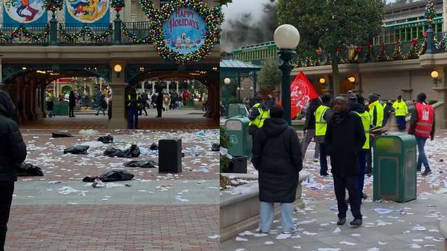 Vídeos mostram Disney Paris tomada por lixo em meio a greve de funcionários da limpeza