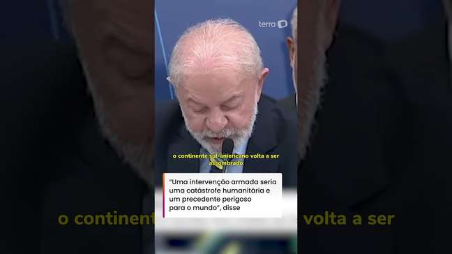 'Intervenção armada seria um precedente perigoso', diz Lula sobre EUA contra Venezuela #shorts