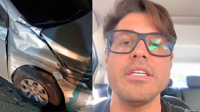 Motorista mostra estado em que ficou carro após acidente com Dado Dolabella