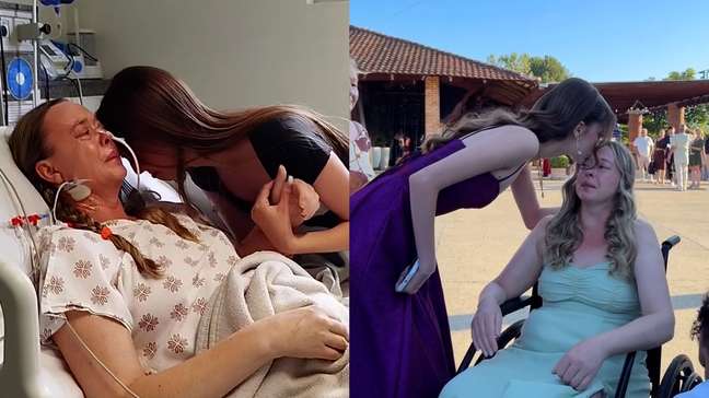 Mãe internada há 30 dias em UTI é levada para assistir formatura da filha