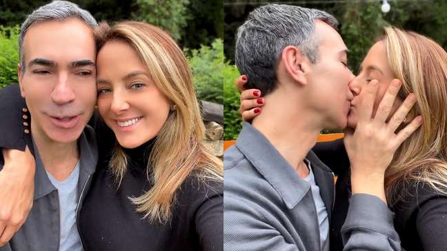 Ticiane Pinheiro faz homenagem a César Tralli em aniversário de 55 anos