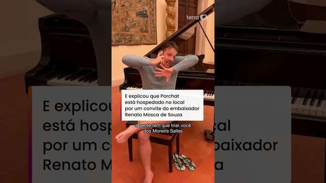 Porchat grava vídeo na embaixada de Roma sobre Havaianas, e embaixador nega ter autorizado #shorts