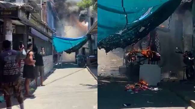 Incêndio em quadra de escola de samba deixa um morto no RJ