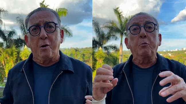 Galvão Bueno agradece fãs e explica quadro de saúde após internação