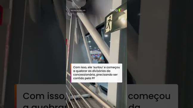 Homem fica bêbado em sala vip de aeroporto, surta e 'briga' com a PF #shorts