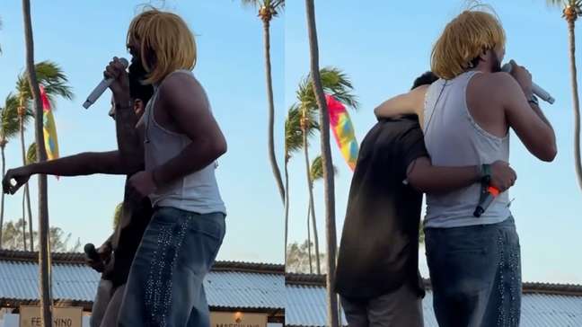 Nattan veste peruca loira e canta música sobre Virgínia em show após polêmica