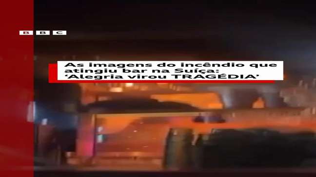 As imagens de incêndio que atingiu bar na Suíça: 'Alegria virou tragédia'