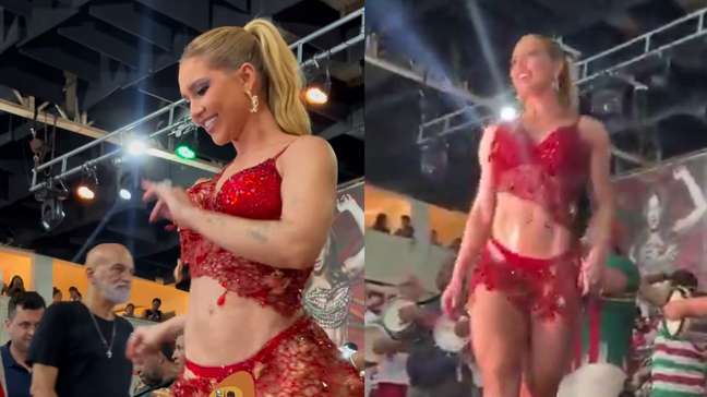 Virginia Fonseca mostra gingado e samba em ensaio da Grande Rio