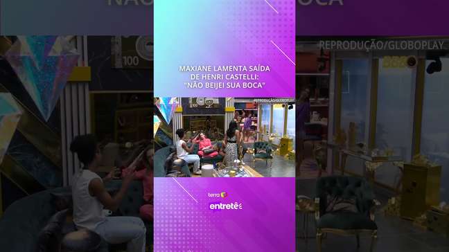 Maxiane lamenta saída de Henri Castelli: 'Não beijei sua boca' #shorts