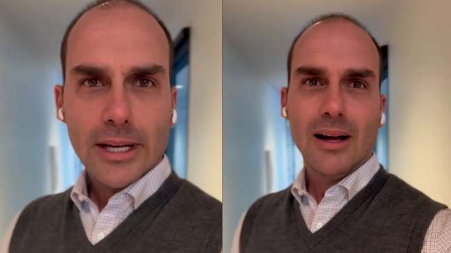 Eduardo acusa Moraes de perseguição após ida de Bolsonaro à Papudinha: ‘psicopatia’