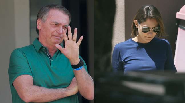 Michelle visita Bolsonaro na Papudinha