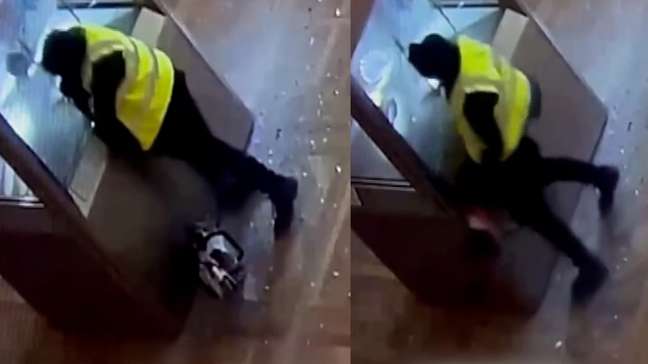 Novo vídeo mostra ação criminosos em roubo ao Museu do Louvre