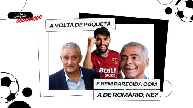 A volta de Paquetá é bem parecida com a de Romário, né? Só que não