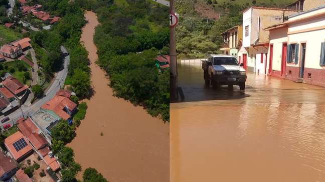 Rio transborda e deixa famílias desalojadas no interior de São Paulo