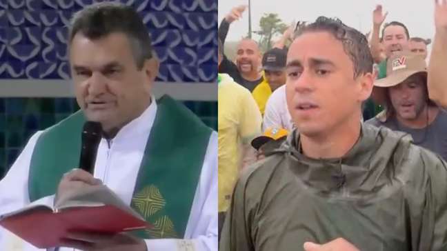 Padre critica marcha de Nikolas Ferreira durante missa