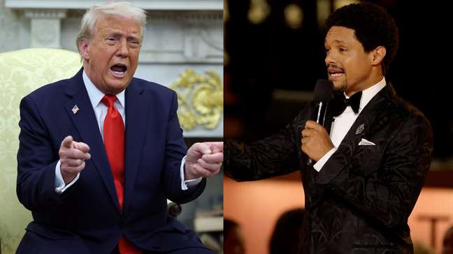Trump ataca o Grammy e ameaça processar apresentador por piada com Epstein: ‘Errado!’