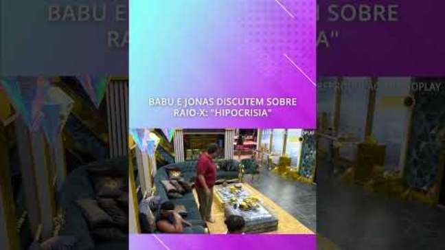 Babu e Jonas discutem sobre raio-x: "Hipocrisia" #shorts