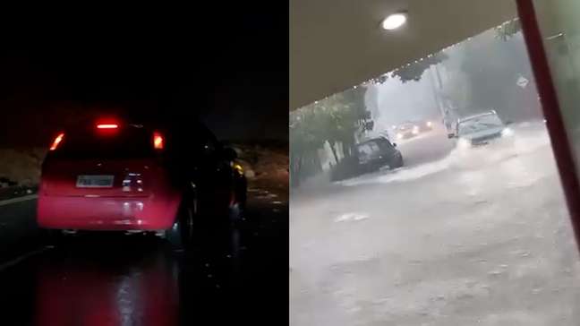 Chuvas fortes alagam São Sebastião e bloqueiam trecho da Rio-Santos