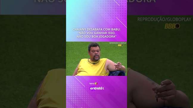 Chaiany desabafa com Babu: "Não vou ganhar isso, não sou boa jogadora" #shorts