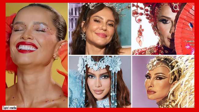 Carnaval: Paolla, Anitta, Sabrina e + arrasam com make de strass