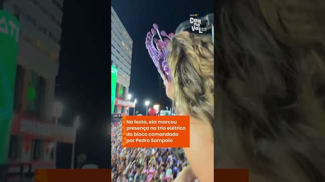 Longe do Rio, Paolla Oliveira curte carnaval de Salvador com 'intensidade de uma vida' #shorts