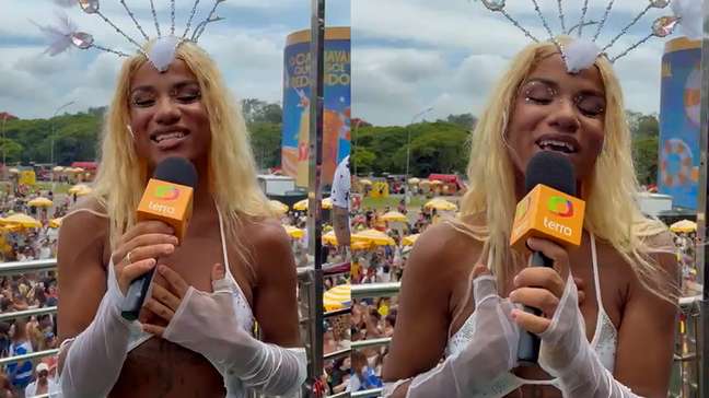 ‘Estou vivendo o sonho da minha vida’, diz Traemme ao se apresentar em bloco de carnaval de SP