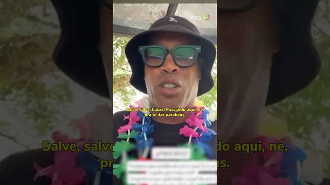 Ronaldinho Gaúcho parabeniza Lucas Pinheiro Braathen por ouro nos Jogos de Inverno #shorts