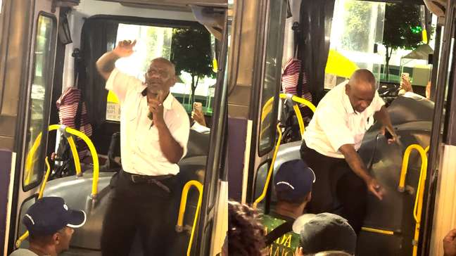 Motorista de ônibus viraliza ao cair na folia após ficar preso em bloquinho de carnaval em MG