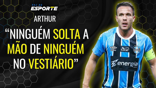 Arthur rebate rumores de insatisfação e blinda elenco do Grêmio