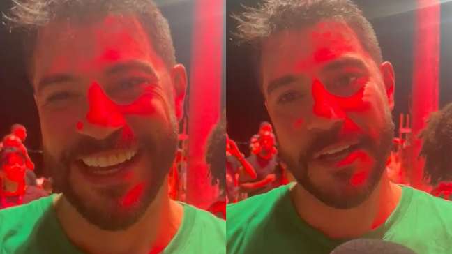 Evaristo Costa curte o carnaval em Salvador e nega contrato com emissora: 'Não foi assinado ainda'