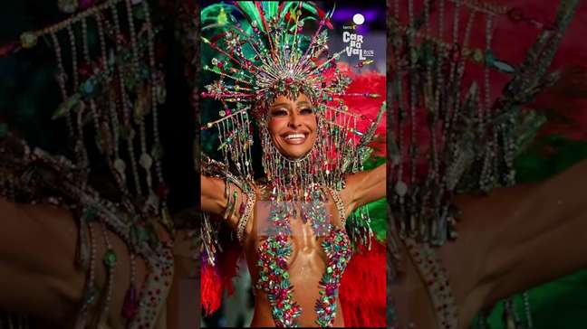 Fantasia de 40 kg e encontro com Paolla Oliveira: veja como foi o desfile de Sabrina Sato #shorts