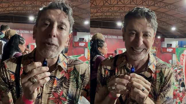 Ator Cassio Scapin canta samba-enredo e se declara à Mocidade Alegre após título no carnaval de SP