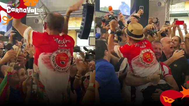 Vídeo mostra comemoração da Viradouro após anúncio de escola campeã do Rio de Janeiro