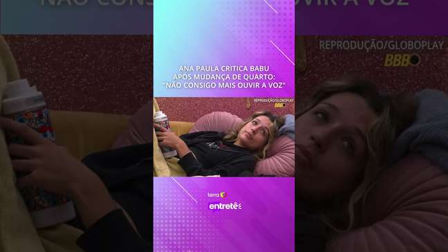 Ana Paula critica Babu após mudança de quarto: "Não consigo mais ouvir a voz" #shorts