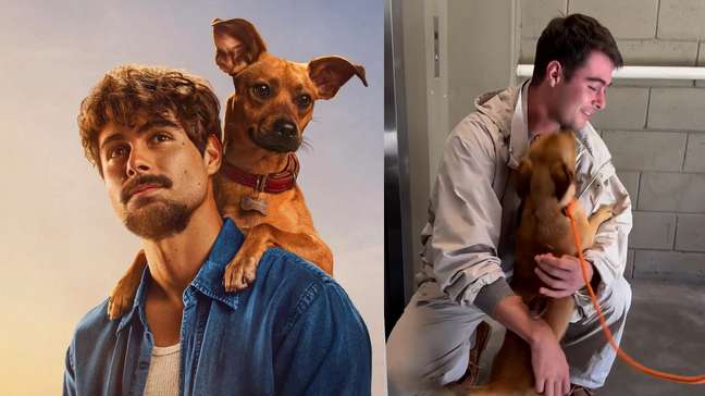 Rafa Vitti reencontra Caramelo um ano após as gravações do filme: ‘Lembra de mim?’ 