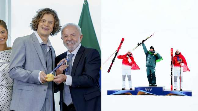 Atleta que conquistou 1º medalha de ouro do Brasil nos Jogos de Inverno se encontra com Lula